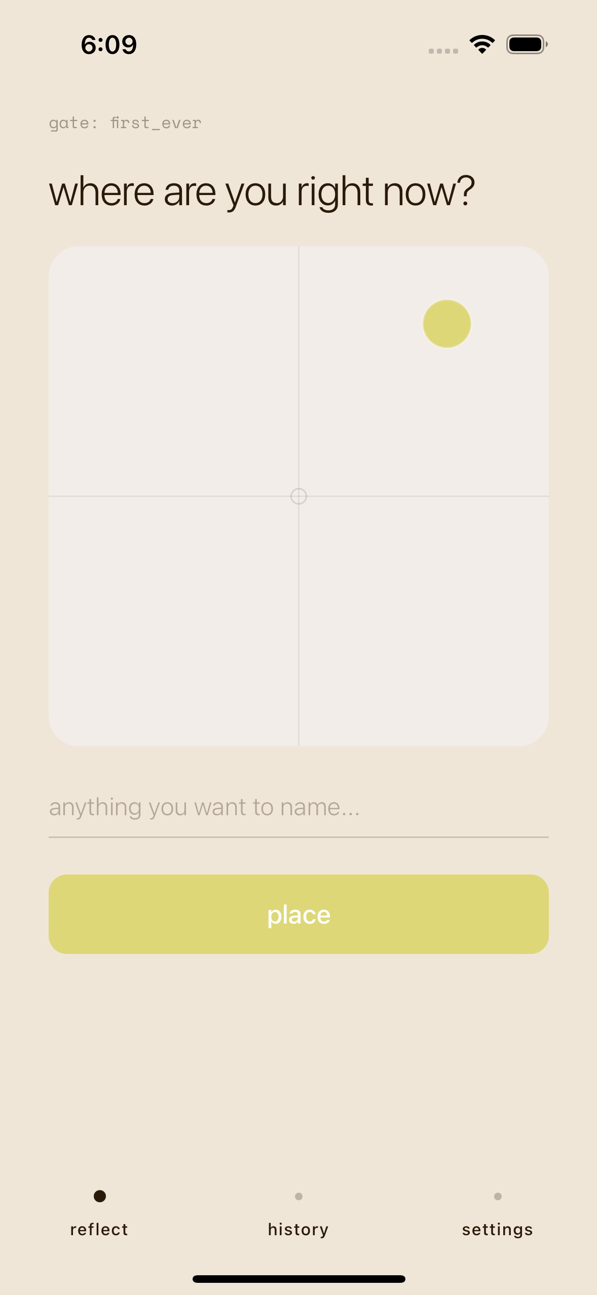 Present — a check-in in progress
